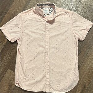 Denim & Flower Light Pink Casual Button Down Shirt
